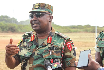 Brigadier General Amoah Ayisi, General Officer, Commanding Southern Command, in an interview with the media